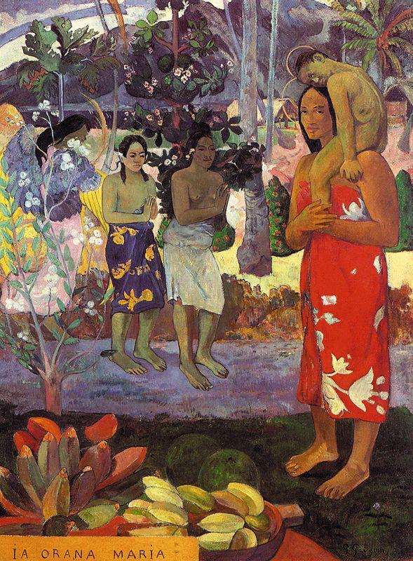 Paul Gauguin Hail Mary France oil painting art